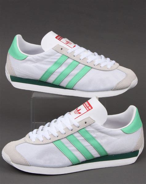 adidas country verdes|adidas country white green men.